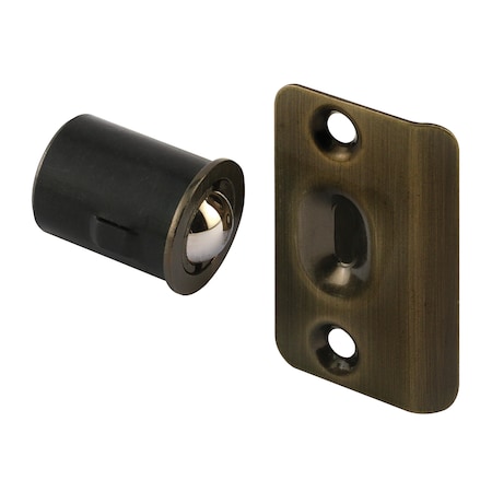 Prime-Line Drive-In Ball Catch w/Strike, 3/4 in. x 1-3/16 in., Diecast Construction Single Pack N 7332